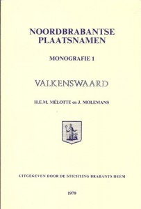 Cover of Noordbrabantse Plaatsnamen Monografie 1: Valkenswaard book