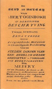 Cover of De stad en Meyery van s-Hertogenbosch of derzelver beschrijving book