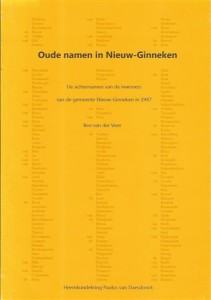Cover of Oude namen in Nieuw-Ginneken: De achternamen van de inwoners van de gemeente Nieuw-Ginneken in 1947 book
