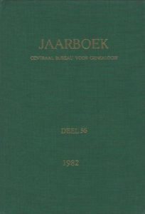 Cover of Jaarboek Centraal Bureau voor Genealogie en het Iconographisch Bureau: deel 36 (1982) book
