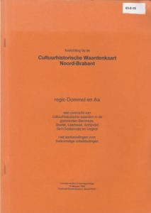 Cover of Toelichting bij de Cultuurhistorische Waardenkaart Noord-Brabant – regio Dommel en Aa book