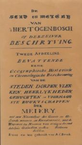 Cover of De Stad en Meyerij van ’s Hertogenbosch of derzelver beschryving: Twede Afdeeling book