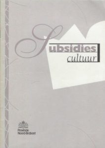 Cover of Subsidies cultuur provincie Noord-Brabant 1995 book