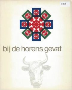 Cover of ZNZ (Zuid-Nederlandse Zuivelbond) bij de horens gevat: kaleidoskoop van 75 jaar ZNZ book