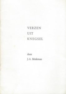 Cover of Verzen uit Knegsel book