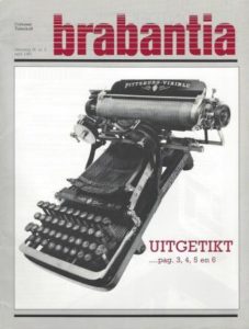 Cover of Brabantia, Cultureel Tijdschrift: uitgetikt en uitgeteld; april 1987 book