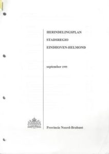 Cover of Herindelingsplan Stadsregio Eindhoven-Helmond, september 1999 book