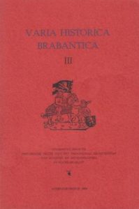 Cover of Varia Historica Brabantica III book