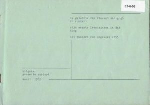 Cover of De geboorte van Vincent van Gogh in Zundert 1853 book