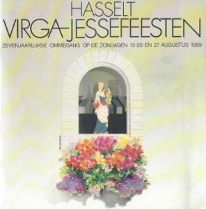 Cover of Virga Jessefeesten Hasselt: zevenjaarlijkse ommegang op de zondagen 13, 20 en 27 augustus 1989 book