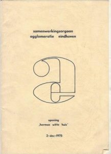 Cover of Opening “Herman Witte Huis” 2-dec-1975 (Samenwerkingsorgaan Agglomeratie Eindhoven) book