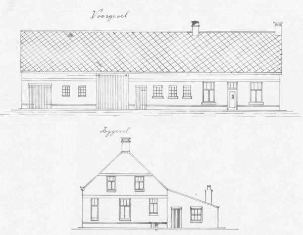 Oorspronkelijke tekening van Jac Adriaensen uit 1931 (RHCe).