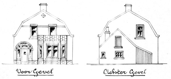 Oorspronkelijke tekening van Jan Blijs uit 1927 (RHCe).