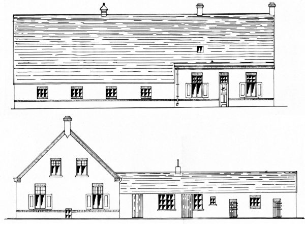 Oorspronkelijke tekening uit 1931 van de Veldhovense architect B.J. Menting (RHCe).