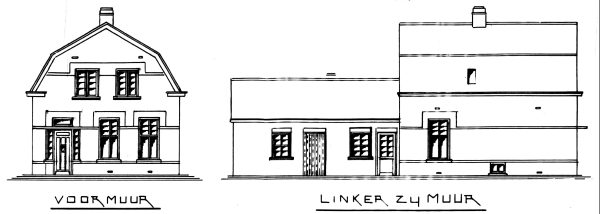 Oorspronkelijke tekening uit 1930 van Henk Damhuis uit Eersel (RHCe).