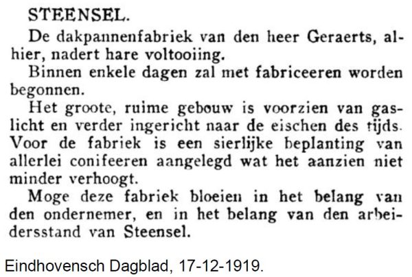 Eindhovenseweg 59, Eindhovensch Dagblad, 17-12-1919