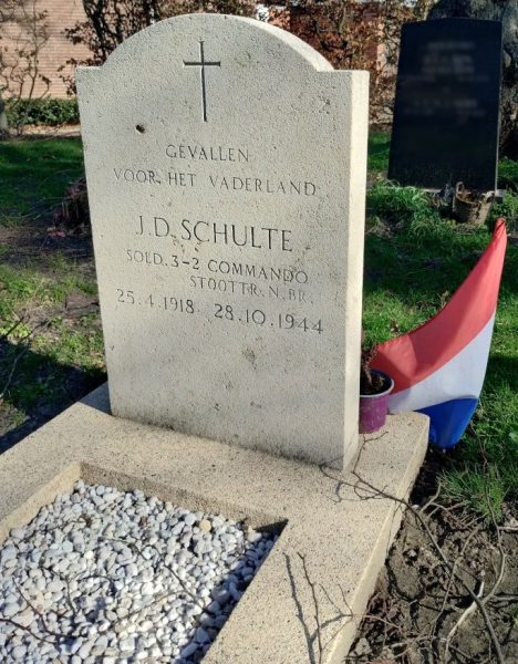 Het oorlogsgraf van Joseph Schulte. Foto Winfried Thijssen (2026-02).