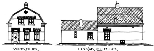 Oorspronkelijke tekening van Willibrorduslaan 14 door architect J. Knapen, 1927.