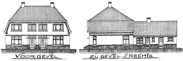 Oorspronkelijke tekening van Arnold van Buul uit januari 1931.